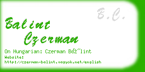 balint czerman business card